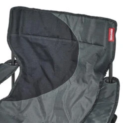 Fauteuil Camping ACIER Gris Noir -Trigano Camping Soldes Magasin fauteuil acier gris noir 3