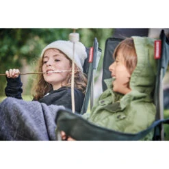 Fauteuil Camping ACIER Gris Noir -Trigano Camping Soldes Magasin fauteuil acier gris noir 4