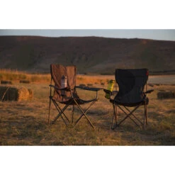 Fauteuil Camping ACIER Gris Noir -Trigano Camping Soldes Magasin fauteuil acier gris noir 5