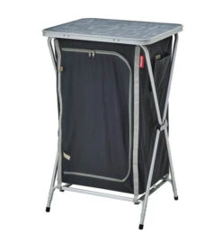 Meuble De Rangement Pliant Gris/noir -Trigano Camping Soldes Magasin meuble rangement pliant 2