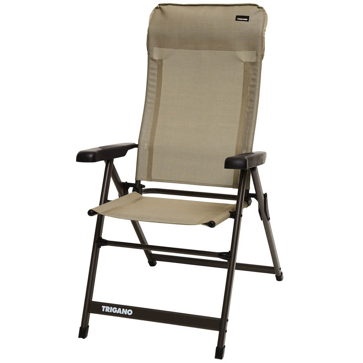 Fauteuil Camping Alu Dossier Haut SLIM Moka 1 Fauteuil Camping Alu Dossier Haut SLIM Moka