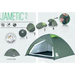 JAMETIC 2 - JAMET -Trigano Camping Soldes Magasin tente camping jamet jametic 2 8